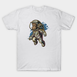 Cute Ape Monkey Astronaut T-Shirt